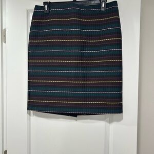 Ann Taylor Striped Pencil Skirt